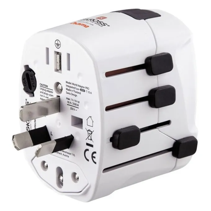 Adaptateur de voyage SKROSS WORLD TRAVEL PRO Blanc