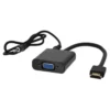 Adaptateur HDMI Mâle vers VGA Femelle Edenwood avec Sortie Audio Jack – Full HD 1080p