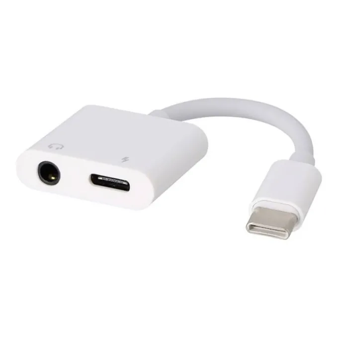 Adaptateur USB-C / USB-C et Jack EDENWOOD Blanc
