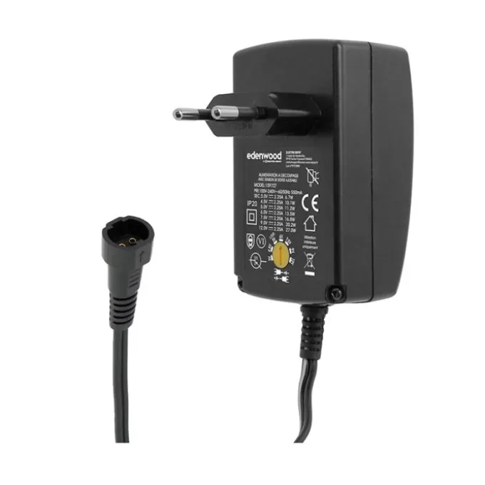 Alimentation EDENWOOD universelle 3 à 12V - 27W USB-C + 20 connecteurs