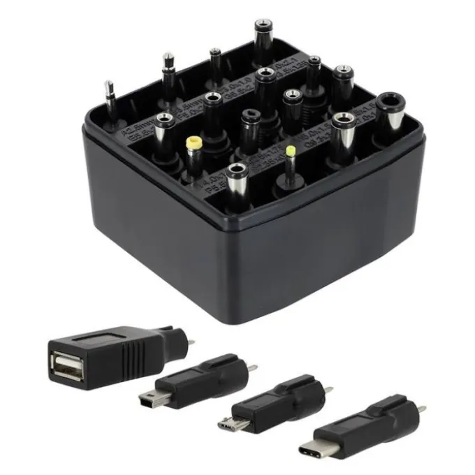 Alimentation EDENWOOD universelle 3 à 12V - 27W USB-C + 20 connecteurs