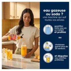 Appareil à soda SODASTREAM GAIA noir