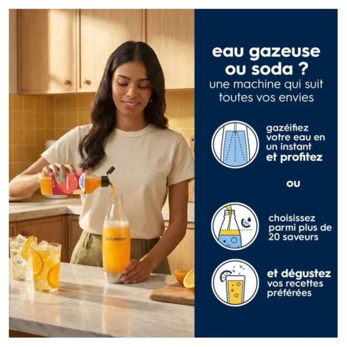 Appareil à soda SODASTREAM GAIA noir