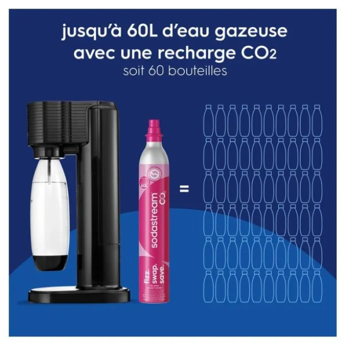 Appareil à soda SODASTREAM GAIA noir
