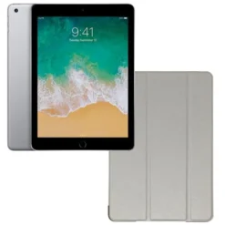 APPLE iPad 5 (2017) 9,7" 32Go Gris WiFi - Reconditionné grade éco+ Coque