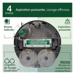 Aspirateur robot laveur IROBOT ROOMBA PLUS 406 COMBO + AUTO WASH DOCK