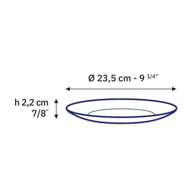 Assiette DURALEX Lys saphir 23cm