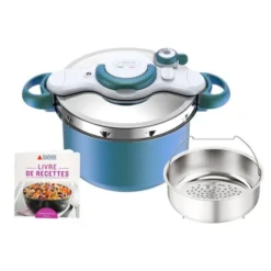 Autocuiseur SEB clipso minut duo 7L bleu
