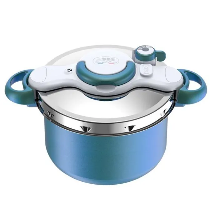 Autocuiseur SEB clipso minut duo 7L bleu