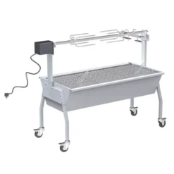 Barbecue charbon SILVER STYLE tournebroche XXL