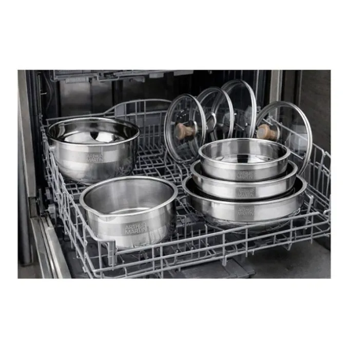 Batterie ARTHUR MARTIN 10 pièces inox