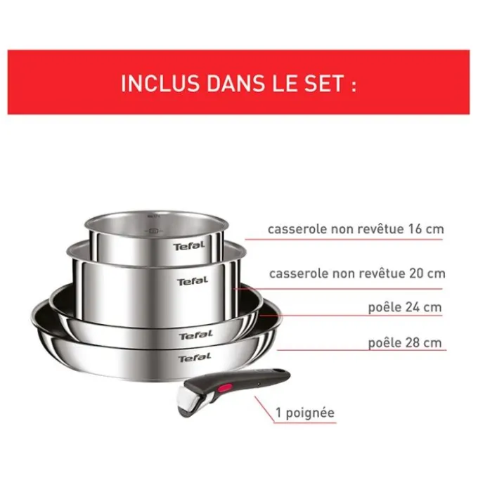 Batterie TEFAL ingenio emotion 5 pièces