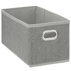 Boîte de rangement pliable gris chiné 15x31 cms