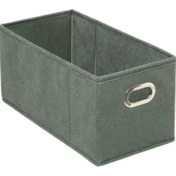 Boîte de rangement pliable kaki 15x31 cm