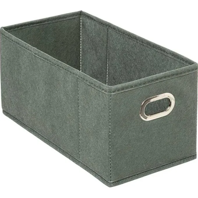 Boîte de rangement pliable kaki 15x31 cm