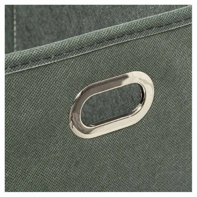 Boîte de rangement pliable kaki 15x31 cm
