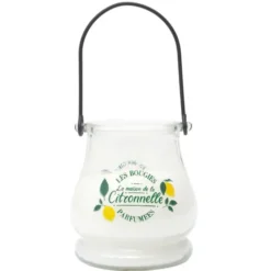 Bougie citronnelle led pot verre