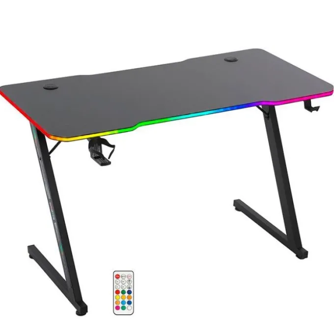 Bureau gaming LED AMSTRAD AMS-DESK120Z ASTRA Noir