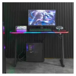 Bureau gaming LED AMSTRAD AMS-DESK120Z ASTRA Noir