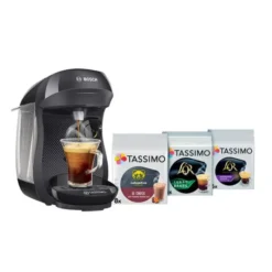 Cafetière BOSCH TAS102E noire +3 packs T-Discs