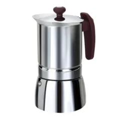 Cafetière italienne inox 10 tasses tous feux dont induction