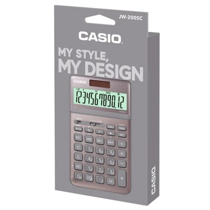 Calculatrice CASIO JW-200SV GRIS METALISE