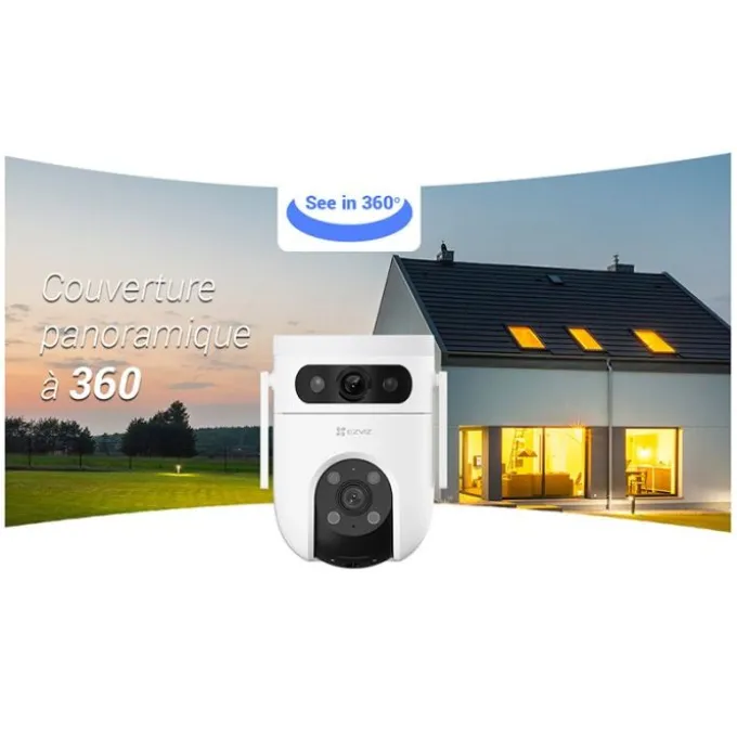 Caméra de Surveillance EZVIZ H9C dual objectif 2K + 2K