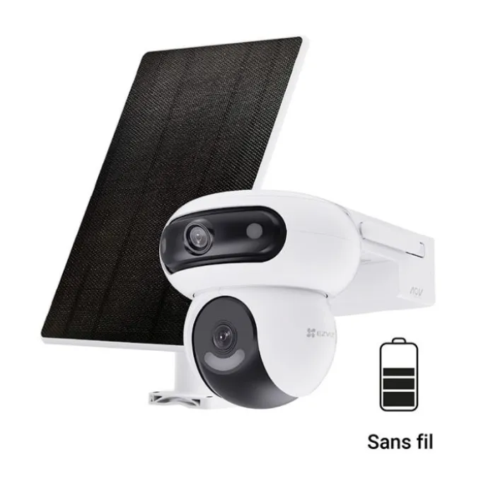 Caméra de Surveillance sur batterie EZVIZ HB90 4MP 2K+ avec Panneau Solaire