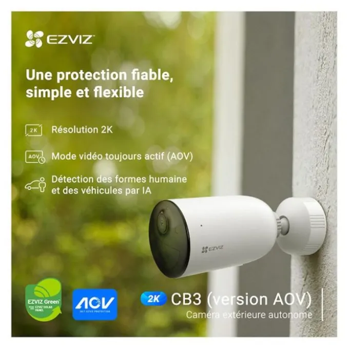 Caméra de surveillance sur batterie EZVIZ CB3 3MP 2K