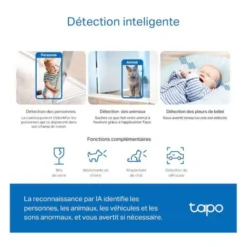 Caméra de surveillance TAPO C230 3K 5 MP Intérieure motorisée