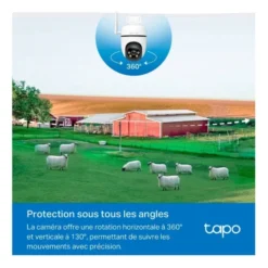 Caméra de surveillance TAPO 4G motorisée 1080p