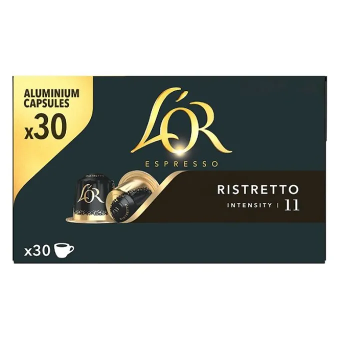 30 capsules L'OR RISTRETTO pour machine NESPRESSO