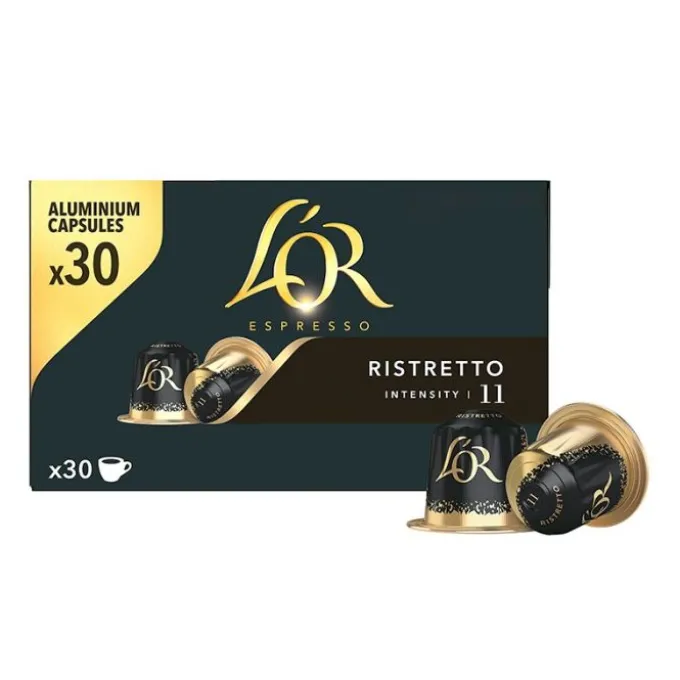 30 capsules L'OR RISTRETTO pour machine NESPRESSO
