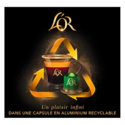 30 capsules L'OR RISTRETTO pour machine NESPRESSO