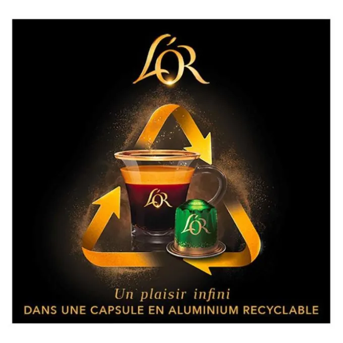 30 capsules L'OR RISTRETTO pour machine NESPRESSO