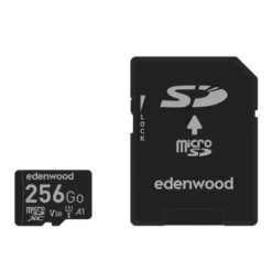 Carte Mémoire micro SD 256 Go EDENWOOD + Adaptateur – Ultra Stockage et Performance