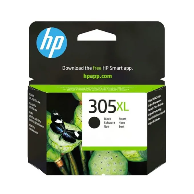 Cartouche d'encre authentique grande capacité noir HP 305XL