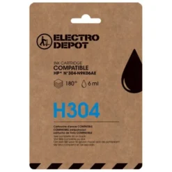 Cartouche d'encre ELECTRO DEPOT compatible HP H 304 noir