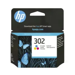 Cartouche d'encre HP 302 - 3 Couleurs Authentique (F6U65AE)