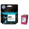 Cartouche d'encre HP 301 Trois couleurs (Cyan, Magenta, Jaune) authentique (CH562EE)