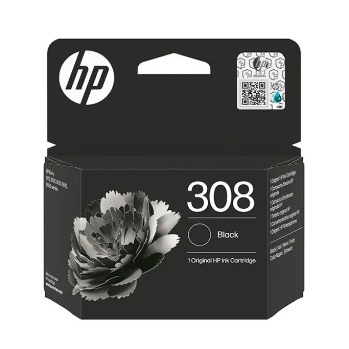 Cartouche d’encre noire HP 308 authentique