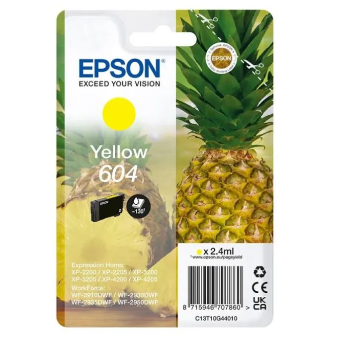Cartouche EPSON 604 Ananas Jaune