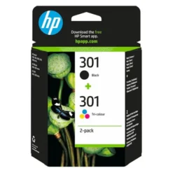 Cartouches d'encre HP 301 - 3 couleurs Authentique (CH562EE)