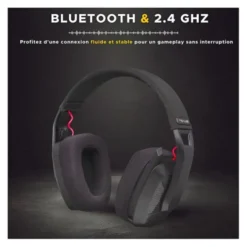 Casque gaming THE G-LAB Korp Platinium sans fil
