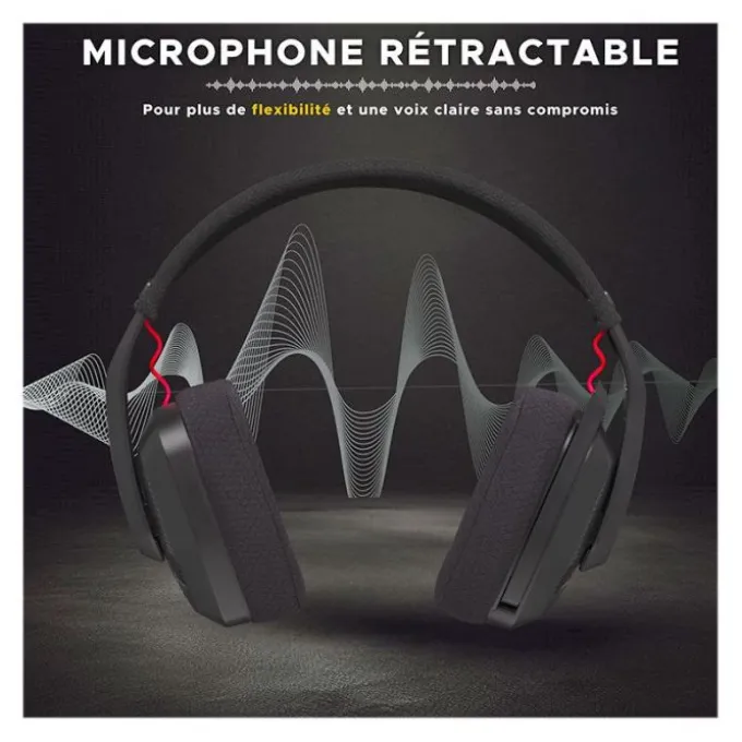 Casque gaming THE G-LAB Korp Platinium sans fil