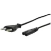 Câble alimentation secteur EDENWOOD 2 broches noir