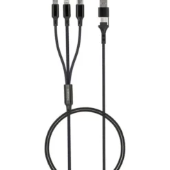 Câble 3 en 1 Lightning, Micro USB et USB-C / USB et USB-C SEDEA Noir