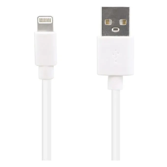Câble Lightning / USB HIGH ONE 1M Blanc