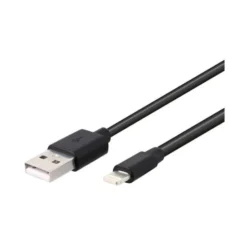 Câble Lightning / USB HIGH ONE 1M Noir