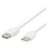 Câble USB femelle EDENWOOD vers USB mâle blanc 2m